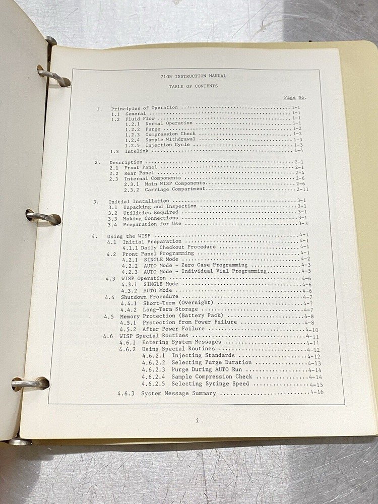 Waters WISP 710B Waters Intelligent Sample Processor - Users Guide / Manual