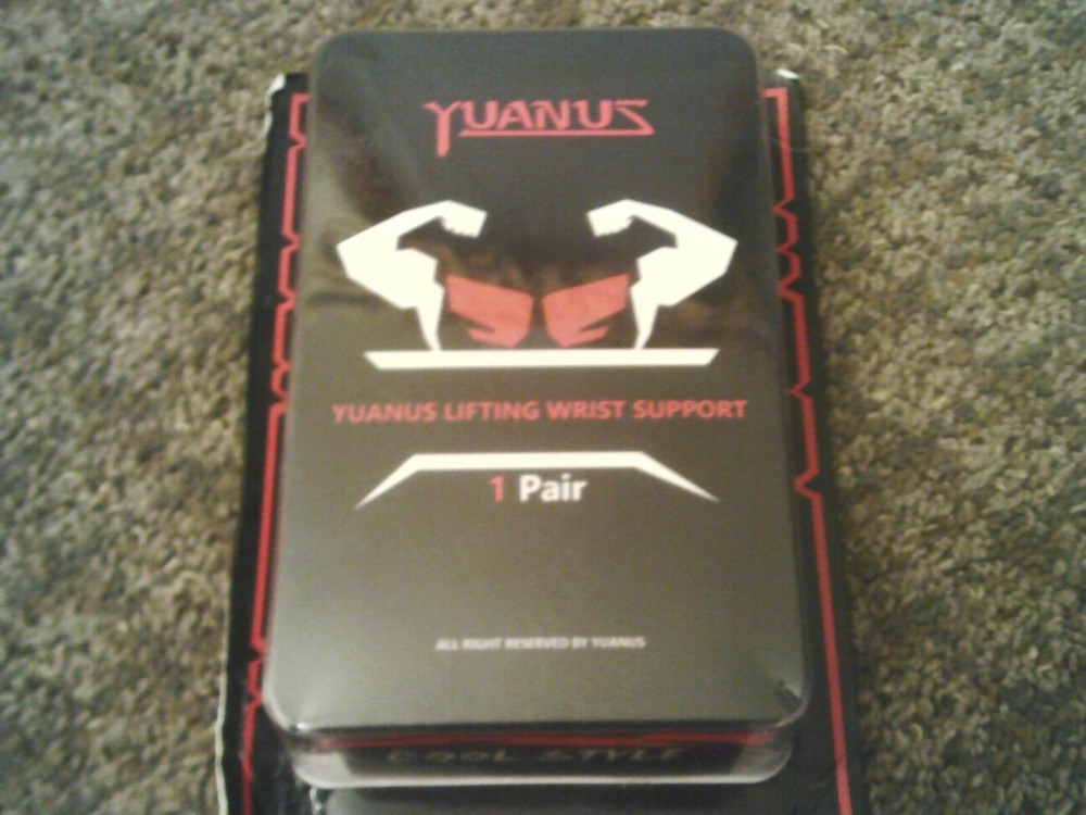 YUANUS Lifting Wrist Support, 1 pair, red, NEW