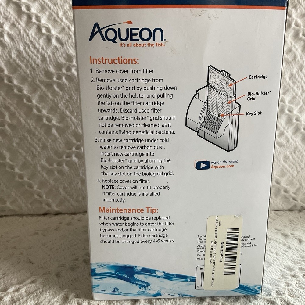 10 Filters Aqueon QuietFlow Replacement Filter Cartridges Medium Open Box