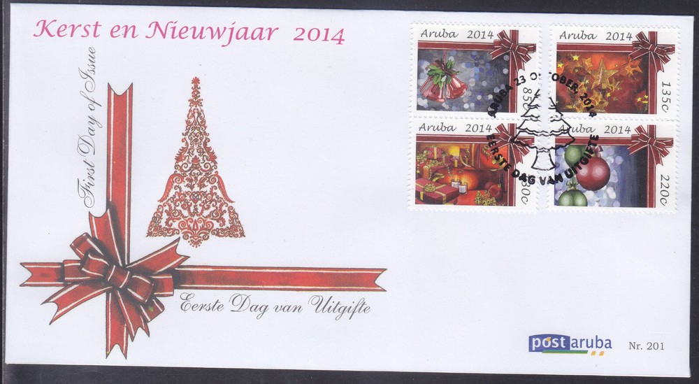 Aruba Issue FDC 2014 (201) Christmas
