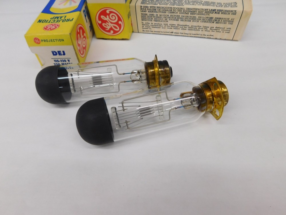 2pcs DEJ Projection Lamp Projector Bulb General Electric