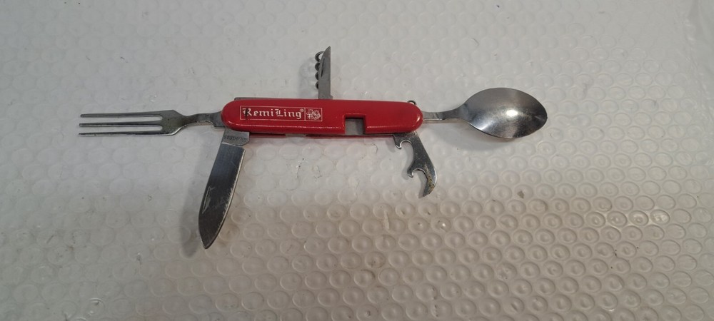 REMI LING MESS KIT MULTITOOL SPOON, KNIFE FORK BOTTLE OPENER