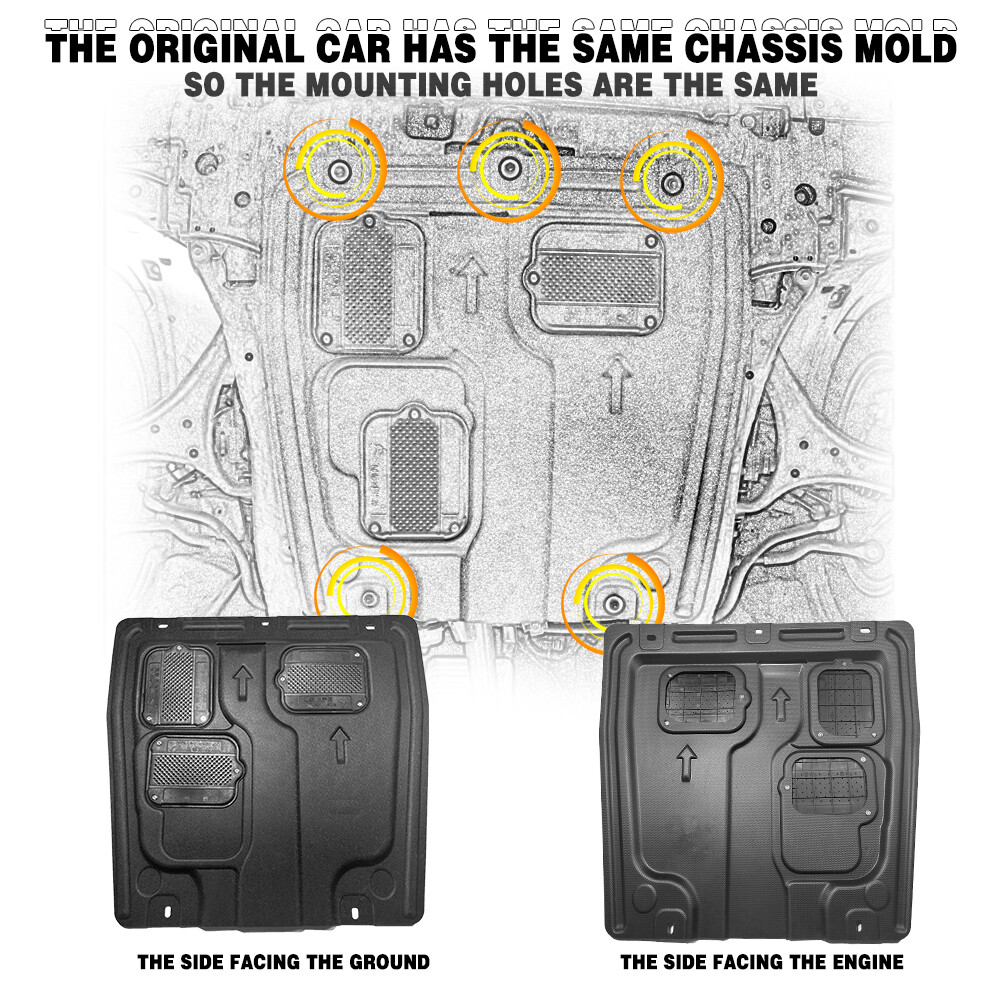 For Honda Accord 2016-2017 Under Engine Splash Guards Front Engine Mud Flaps