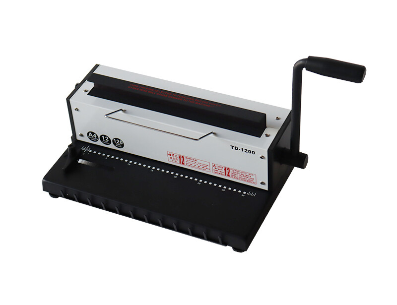 TD-1200 Binding Machine Punch 12 Sheets/Bind 120 Sheets with Metal Construction