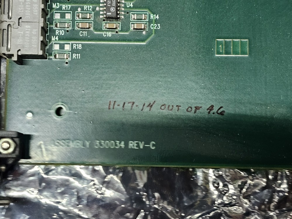 VAN DORN Assembly 330034 Rev-C Card