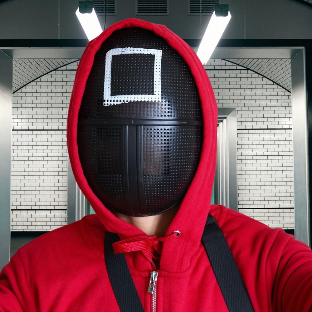 Squid Game Square Mask Costume Accessory One Size