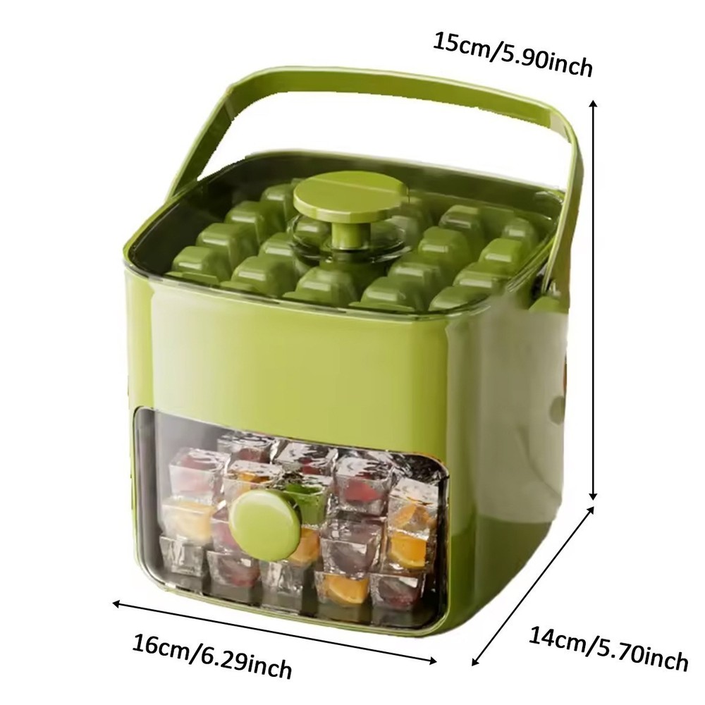 Extra-Large 48-lce Cube Maker with Easy Glide Double Layer Food-Grade Tray