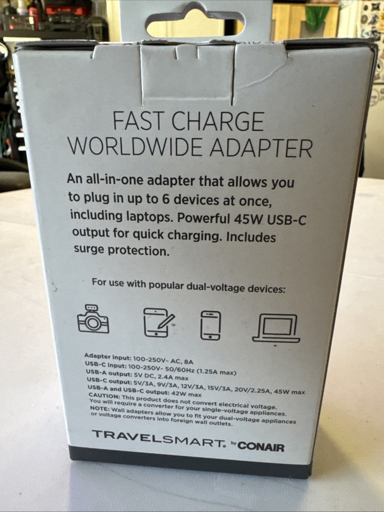Travel Smart Quick Charge All-in-One Adapter