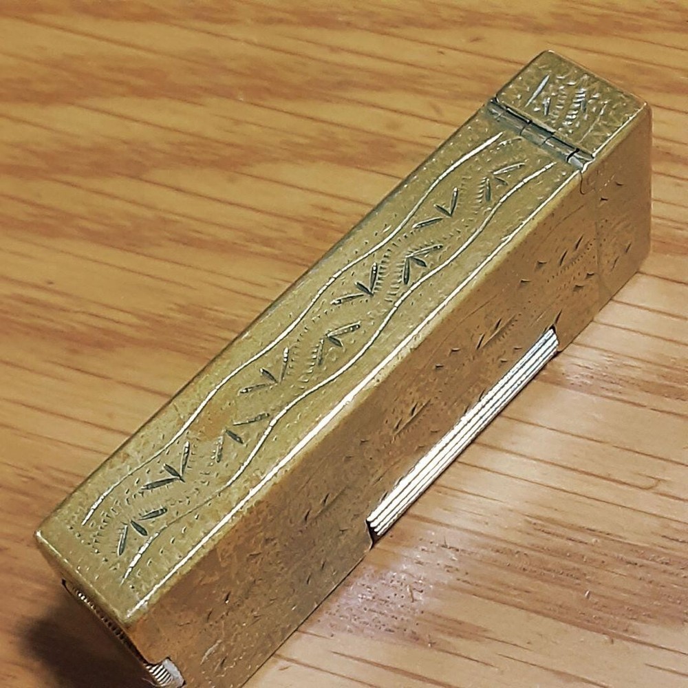 Working Oil Lighter gold Brass without Box