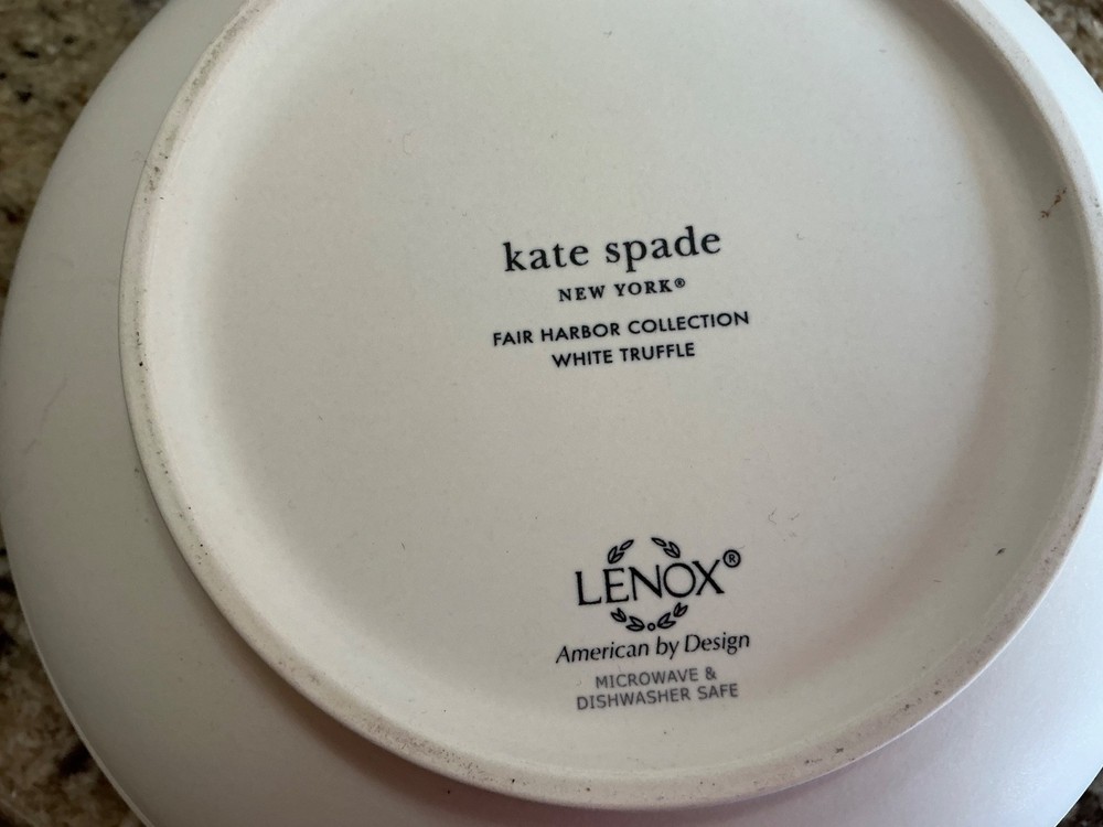 Kate Spade Dinnerware Fair Harbor WHITE TRUFFLE replacement bowl