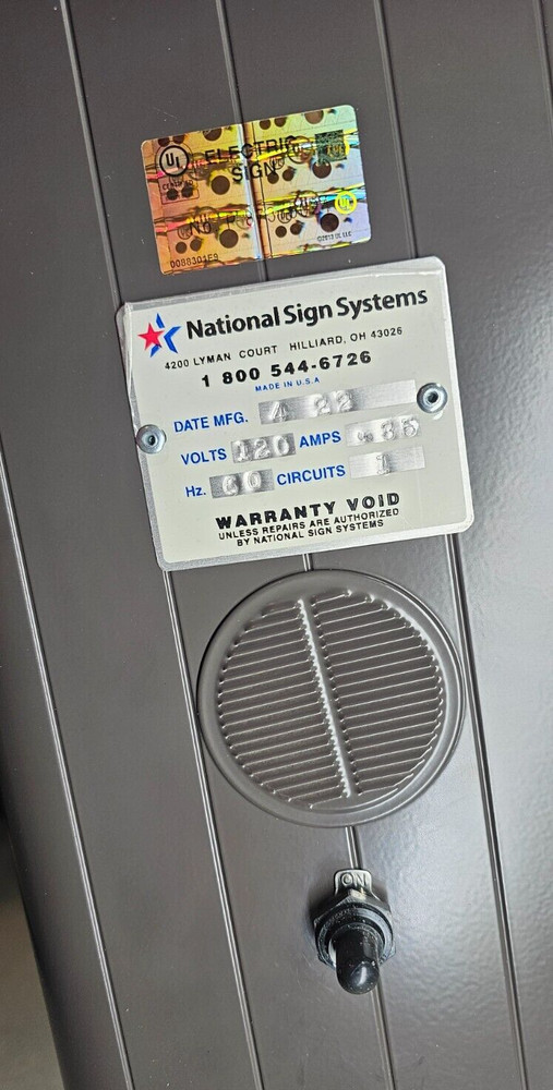 Delphi / NCR Drive Thru Order Confirmation System Post Assembly, Fast Food Menu