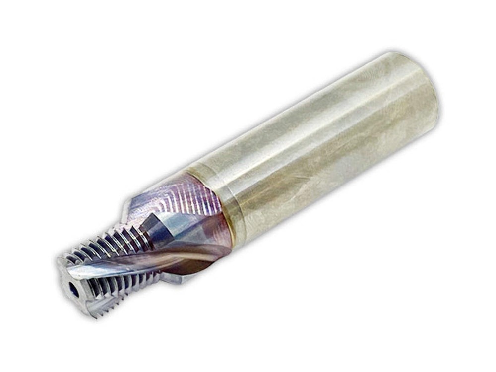 3/8"-18 NPTF Carbide Thread Mill TiCN - Komet