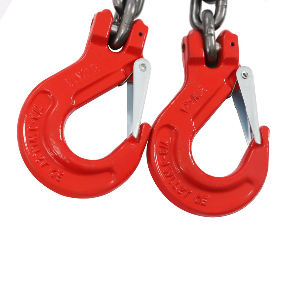 4 Roots Chain Sling Lift Chain 11023.11lbs Load Capacity +Self-locking HookTool