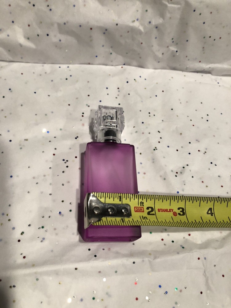 Purple Empty Glass Perfume Spray Bottles 25ml Metal Atomizer