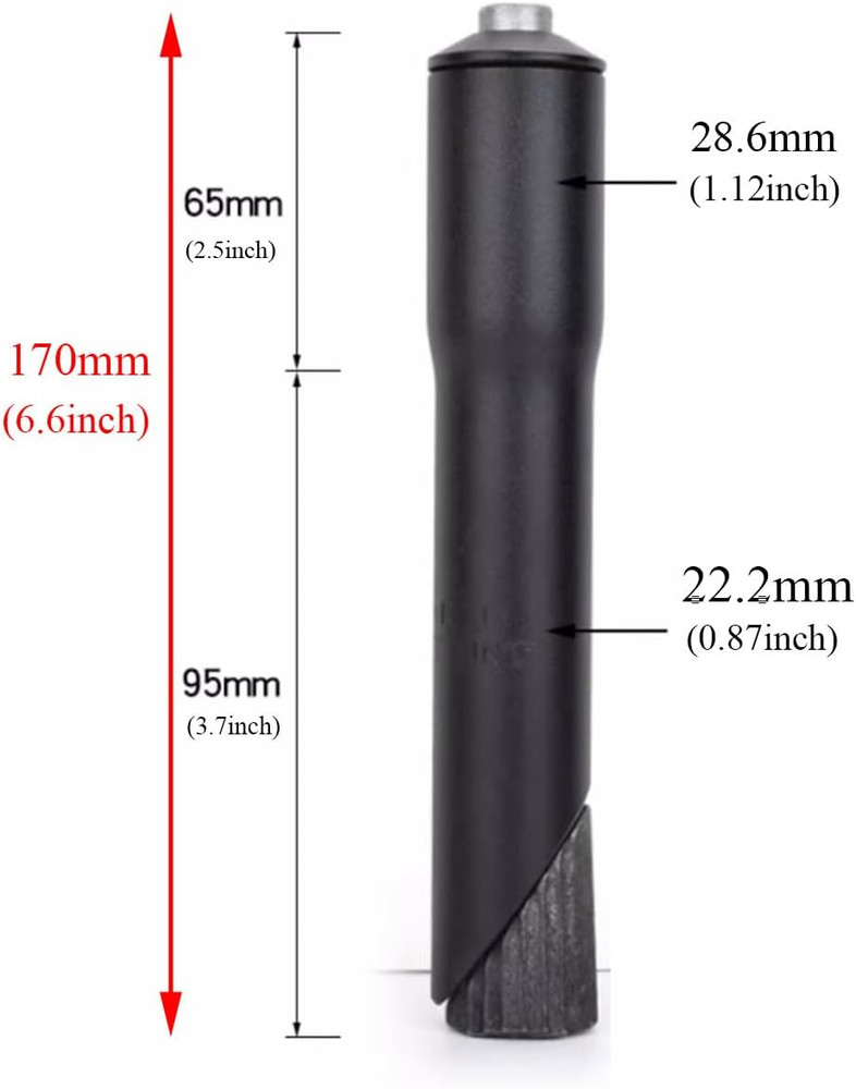 Bike Handlebar Extender Bicycle stem Riser Threadless stem Adapter 1 1/8" φ22...