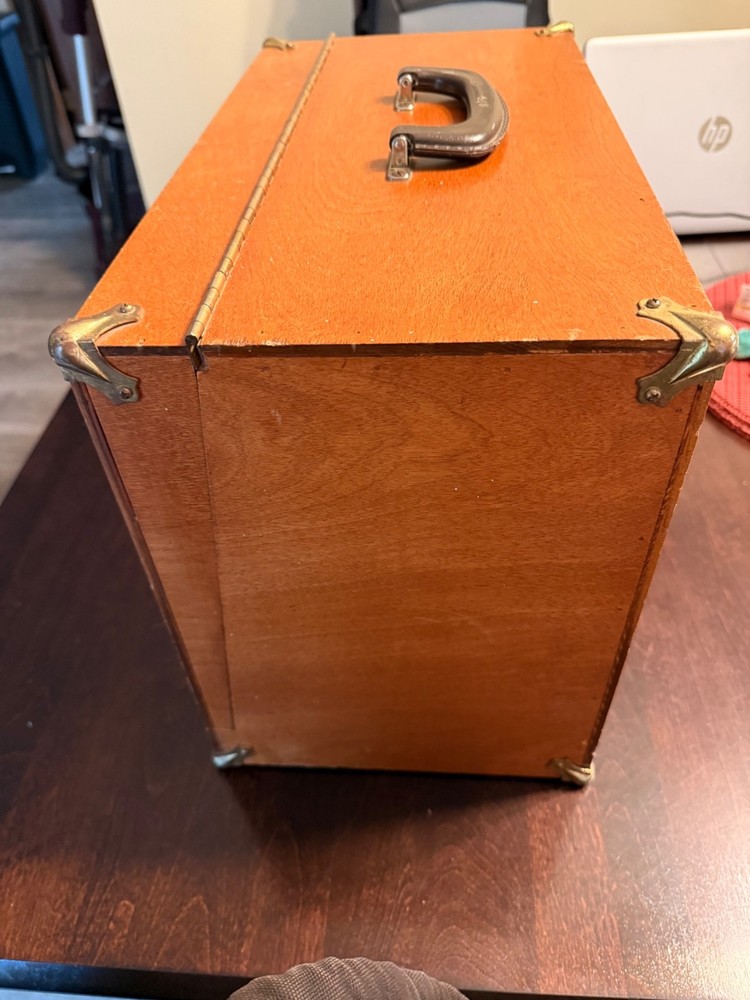 vintage shooting range box