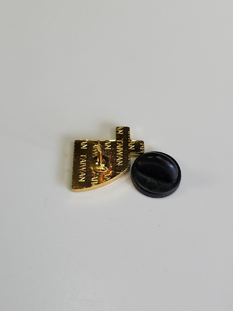 White Cross With Rainbow Lapel Pin Small Size