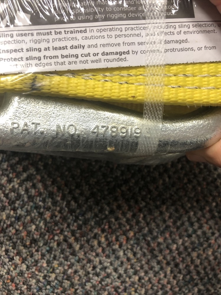 Webmaster 1600 Polyester Web Sling - 3’ X 8’ Unlink 1 Ply UU1803DX8