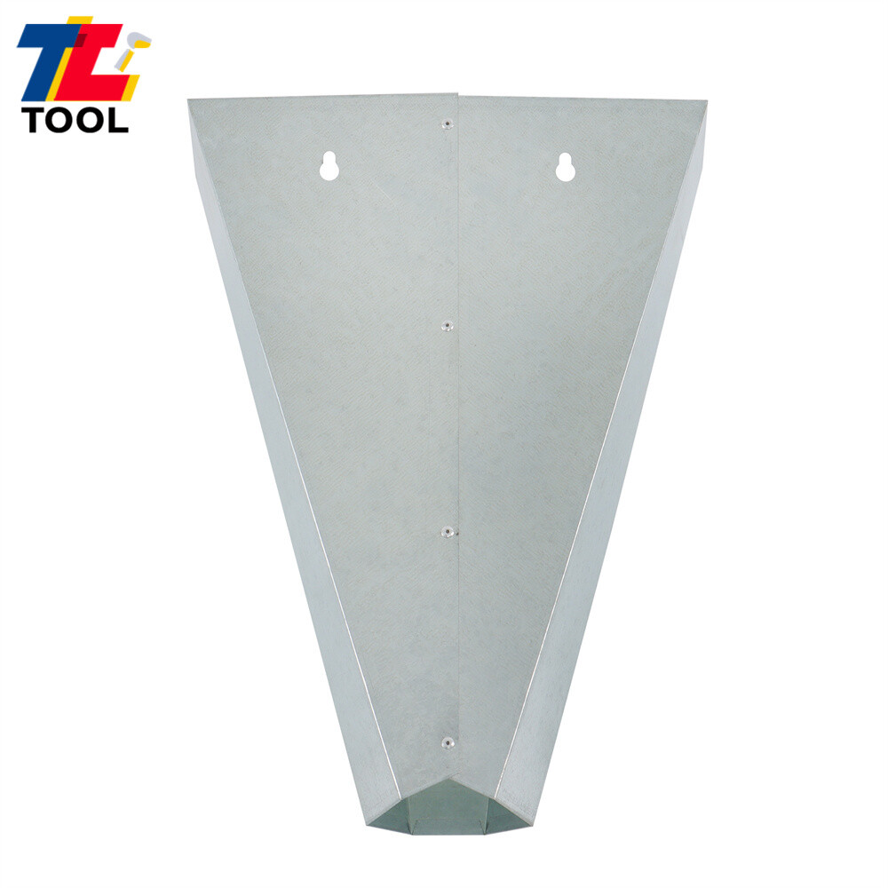 1 Pack 8 lbs Medium Size Chicken Cone Galvanized Steel Poultry Restraining Cone