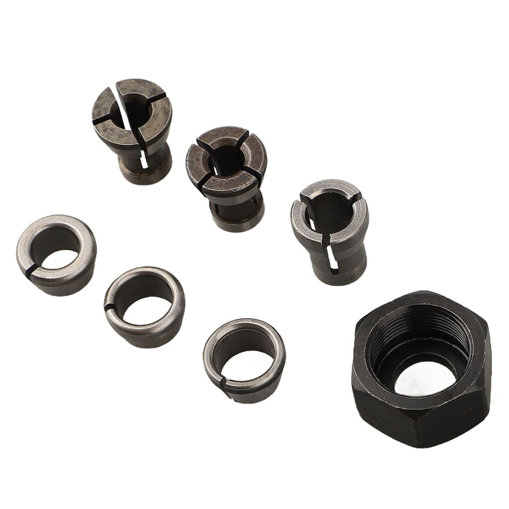 High Strength 7pc Collet Chuck Adapter Kit for Chuck Conversion M17 Size