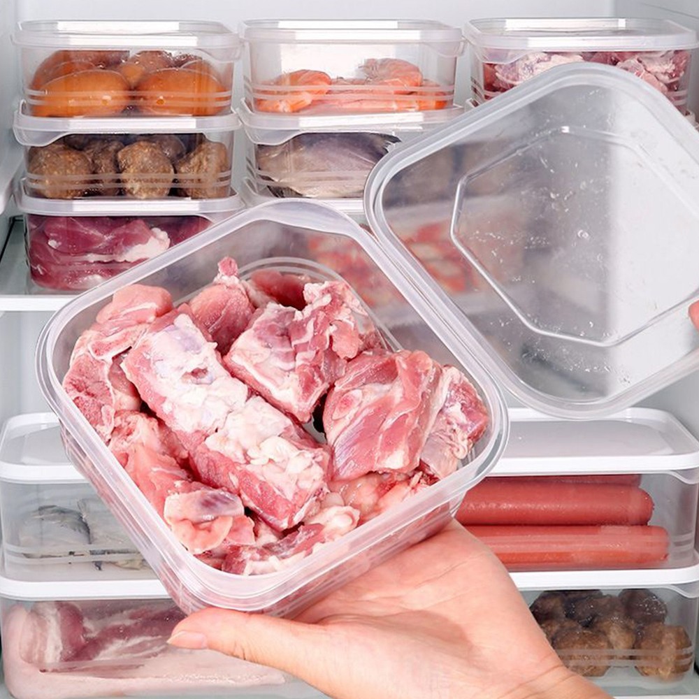 Refrigerator Storage Clear Airtight Stackable Fridge Storage Organizer awesome