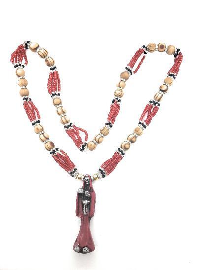 SANTA MUERTE COLLAR DE CUENTAS