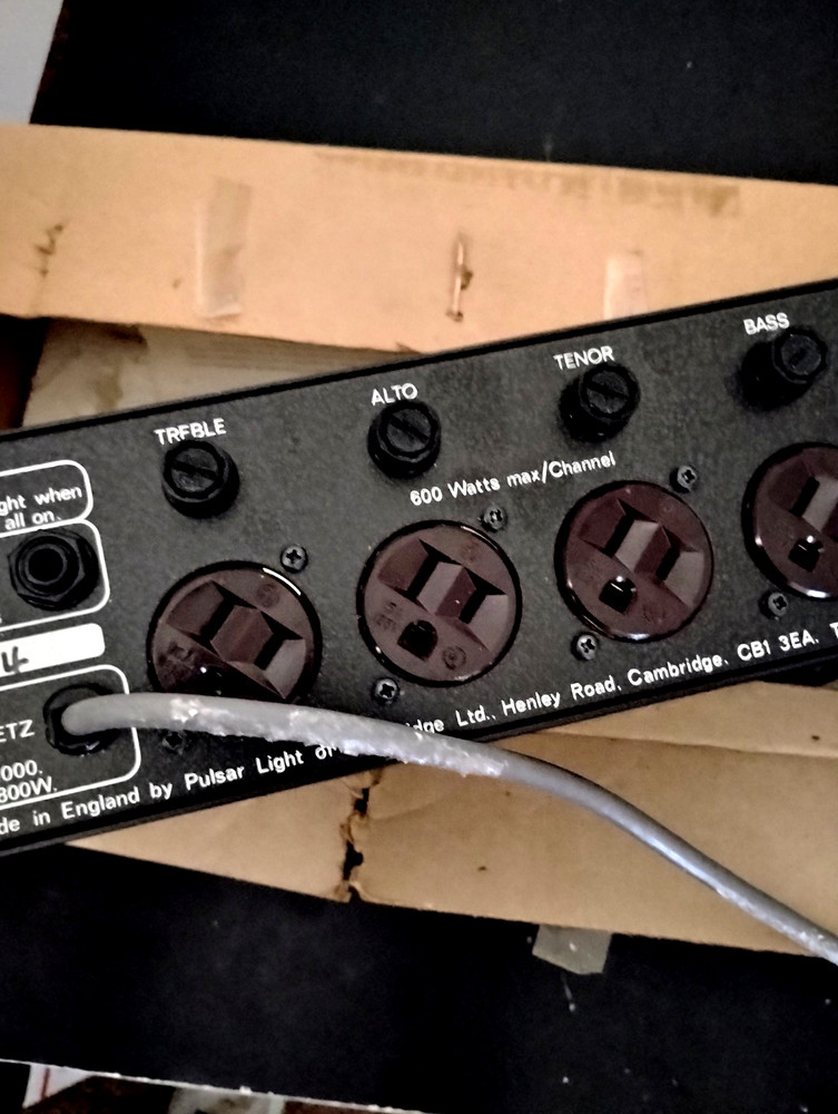 Pulsar Zero 4000 Lighting Controller - Audio Input Control, 1980's, Made In UK