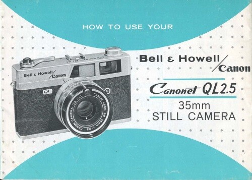 Bell & Howell / Canon Canonet QL2.5 Instruction Manual
