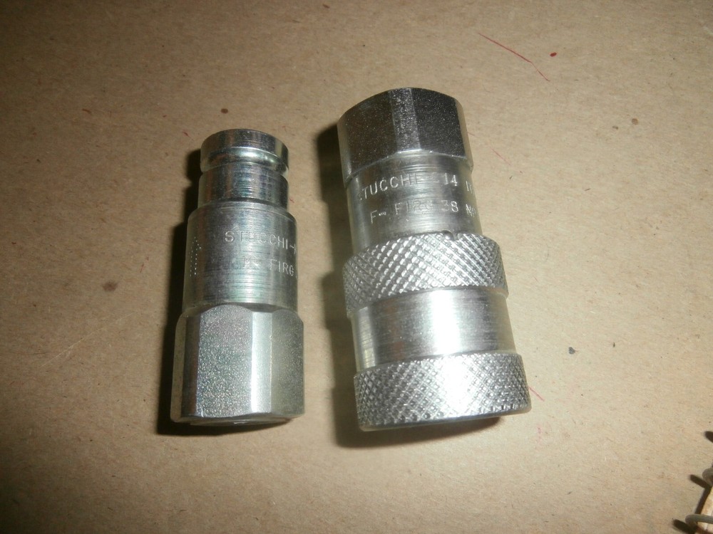 Stucchi 3/8" npt  Flat Face Quick Coupler C-14 I-13
