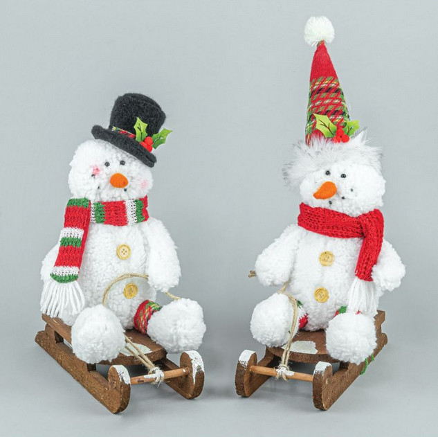 Holiday Snowman Sledder