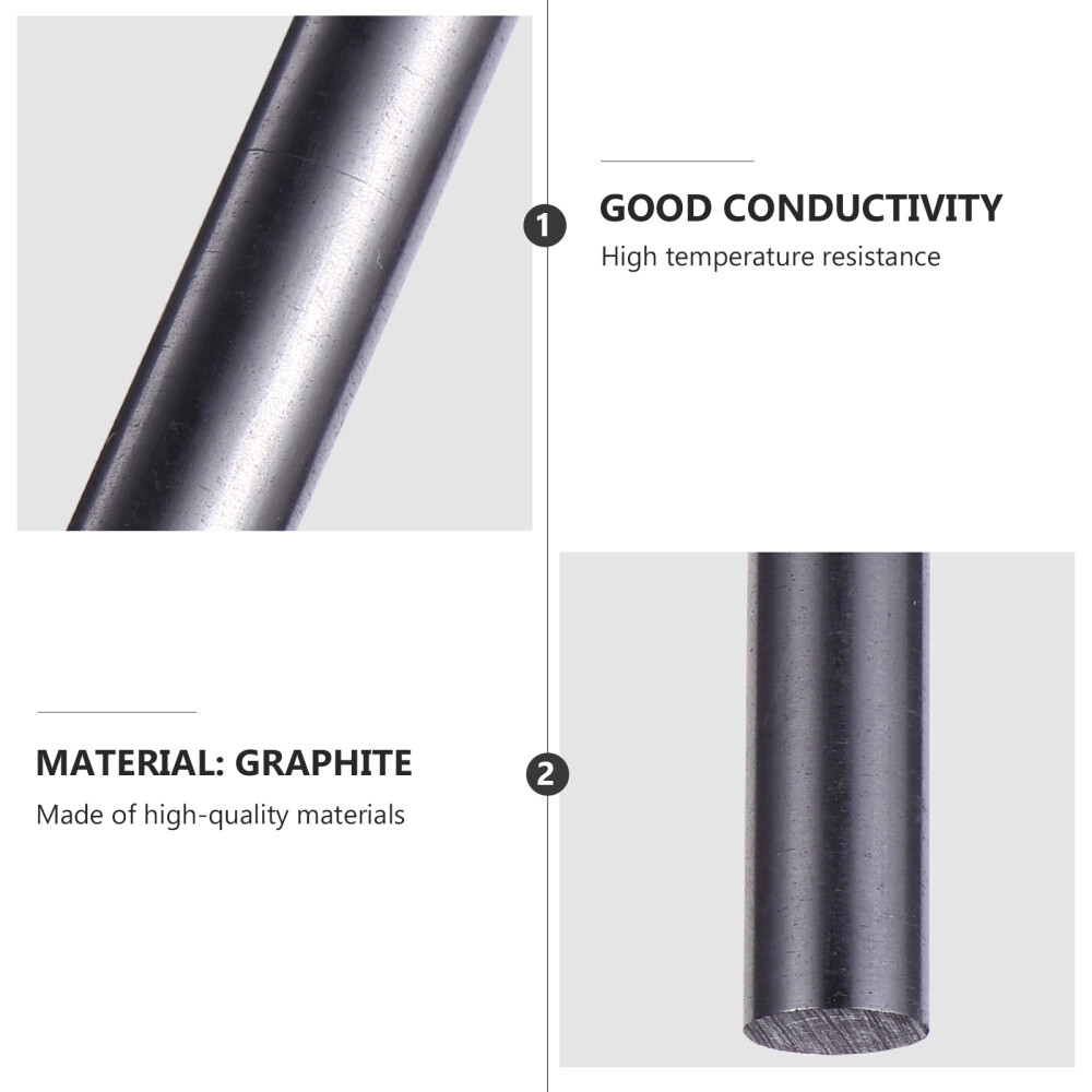 2Pcs Graphite Crucible Stirring Rod Stirring for Melting Casting Refining New