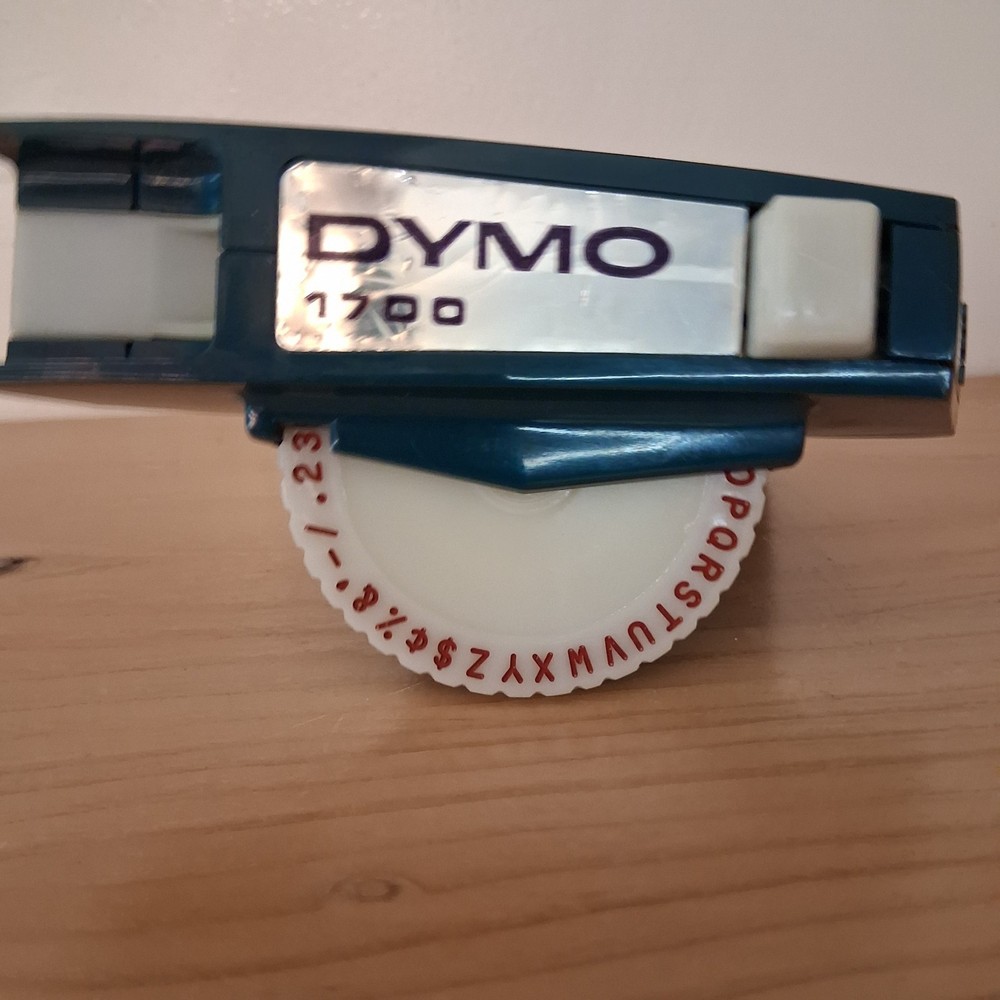 Vintage Dymo 1700 Label Maker Blue