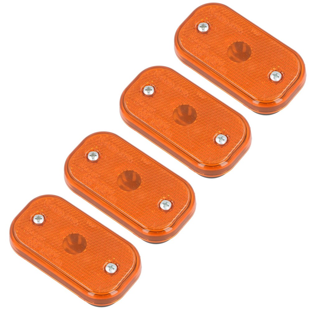 4 x Replacement Amber Orange Side Marker Light / Lamp Trailer Caravan