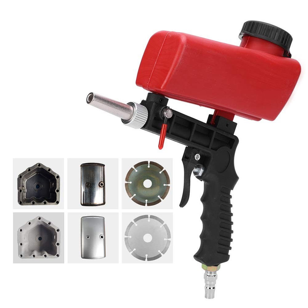 Portable Adjustable Sand Gun Kit for Blasting Projects, Remove Paint, Grime o...