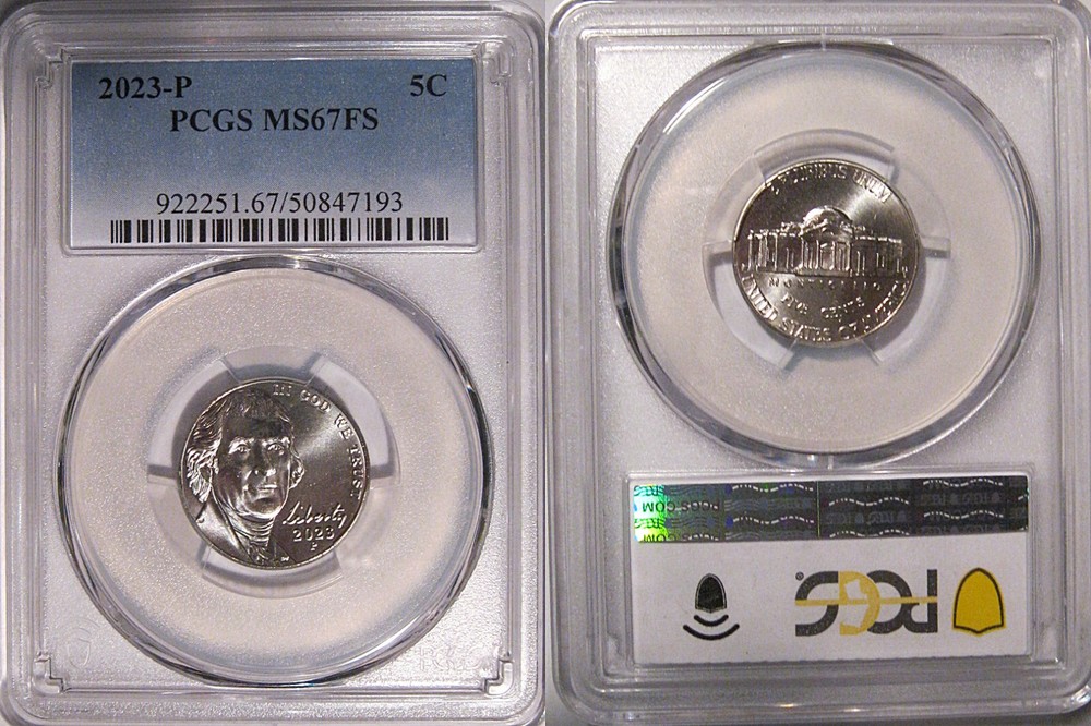 2023 P Jefferson Nickel 5c PCGS MS67FS