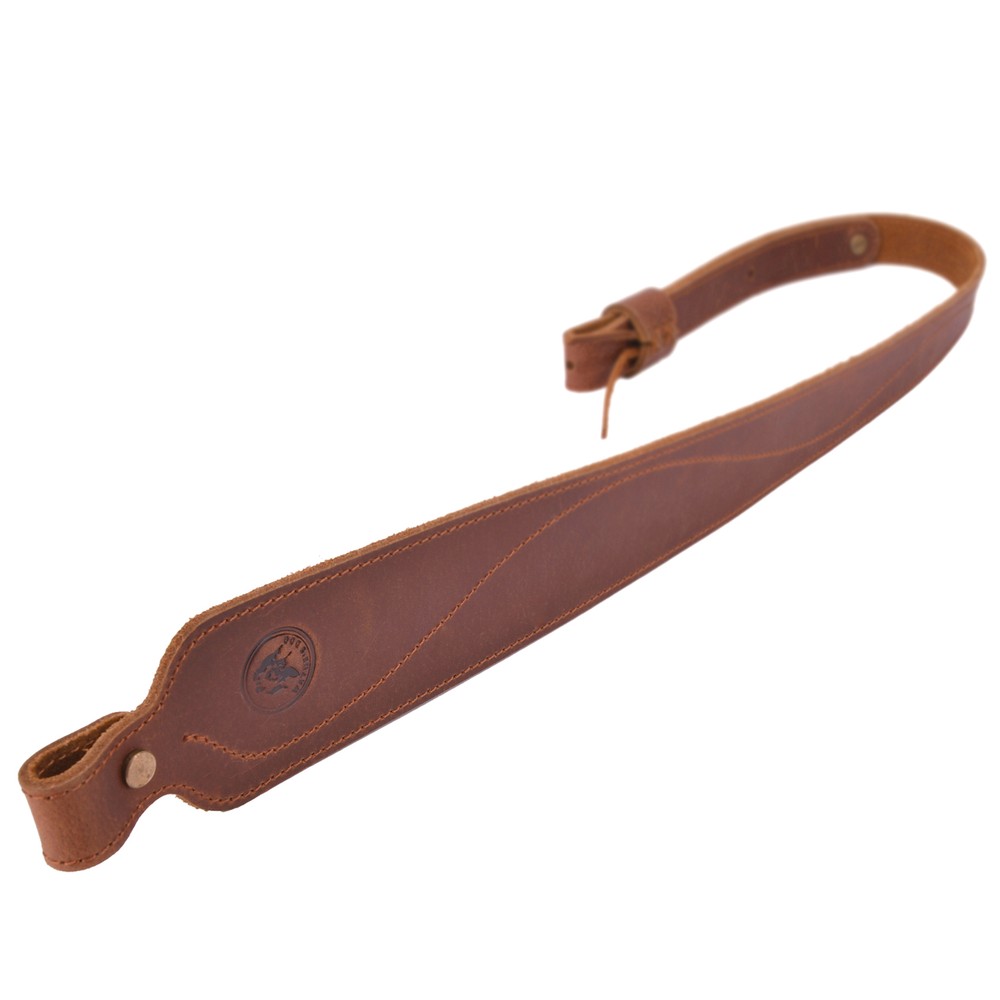 2 Points Leather Rifle Sling / 2 Points Gun Strap Vintage Look Shooting