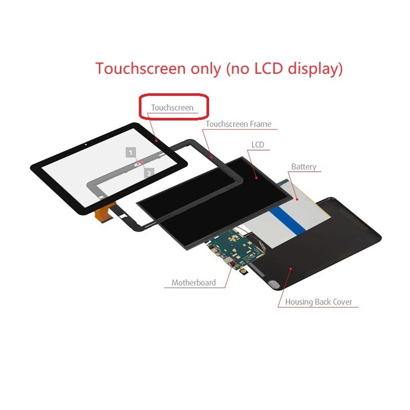 New 7 inch Touch Screen Panel Digitizer For Azpen K750