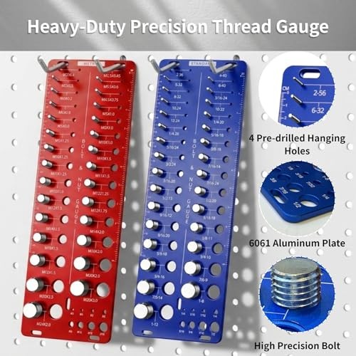 76 Thread Checker, Nut and Bolt Thread Checker Standard and Metric, Thread