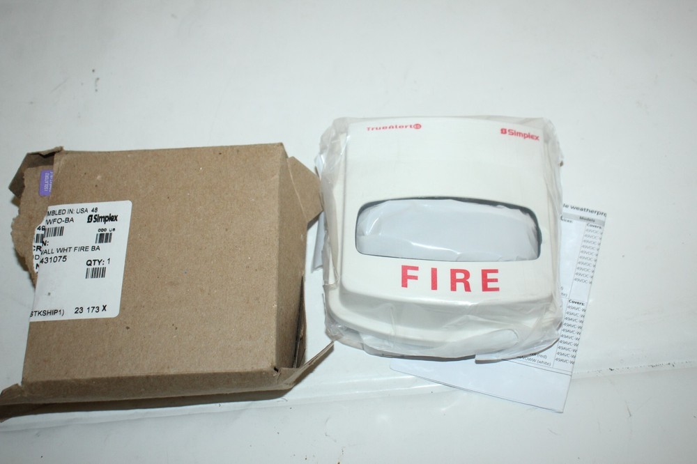 Simplex Addressable Strobe Light Fire Alarm 49VO-WWFO-BA