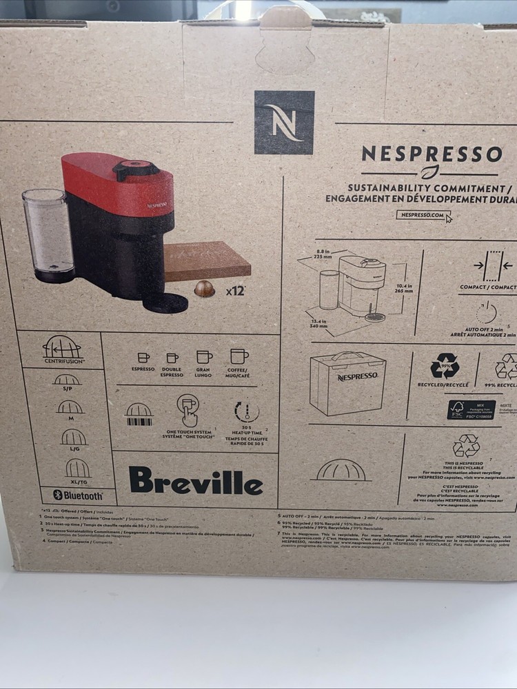 Nespresso Vertuo Pop+ Coffee Maker and Espresso Machine - Mint