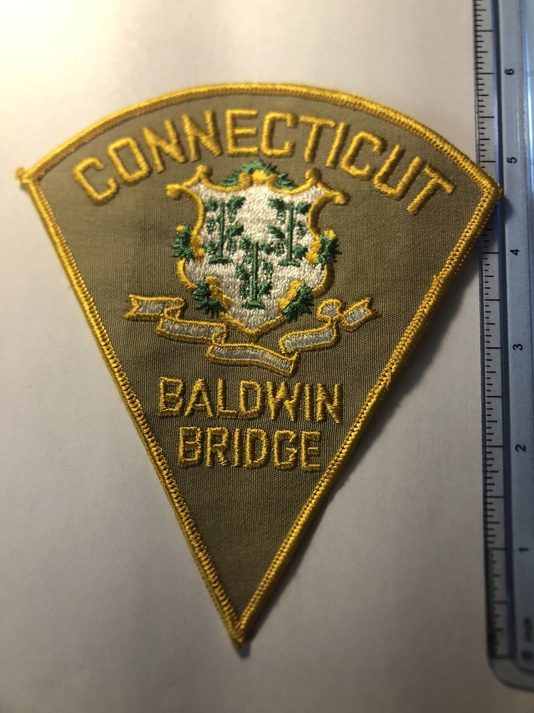 Baldwin Bridge Connecticut Police Patch ~ RARE