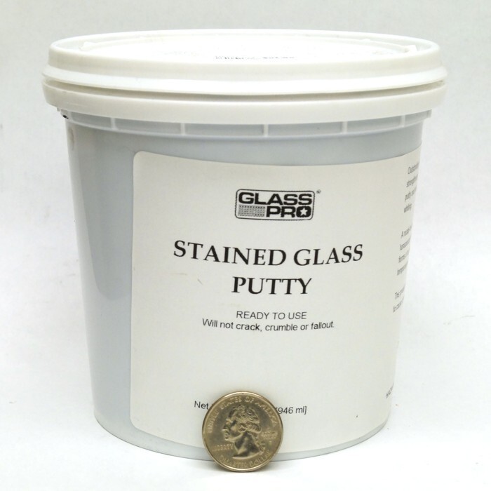 Glass Pro Black Stained Glass Putty/Cement Quart