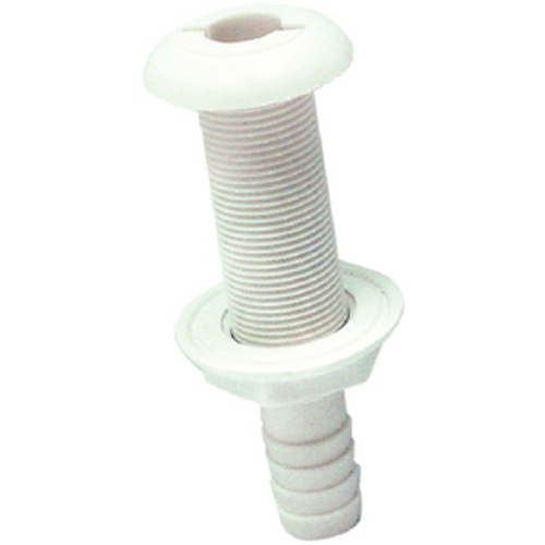 3/4 Inch Extra Long Plastic Thru-Hull Bilge Pump Hose Fitting for Boats