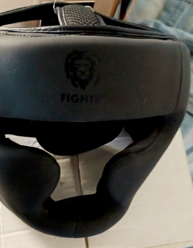 Fightr Training Headgear Black/Grey Boxing MMA Protective