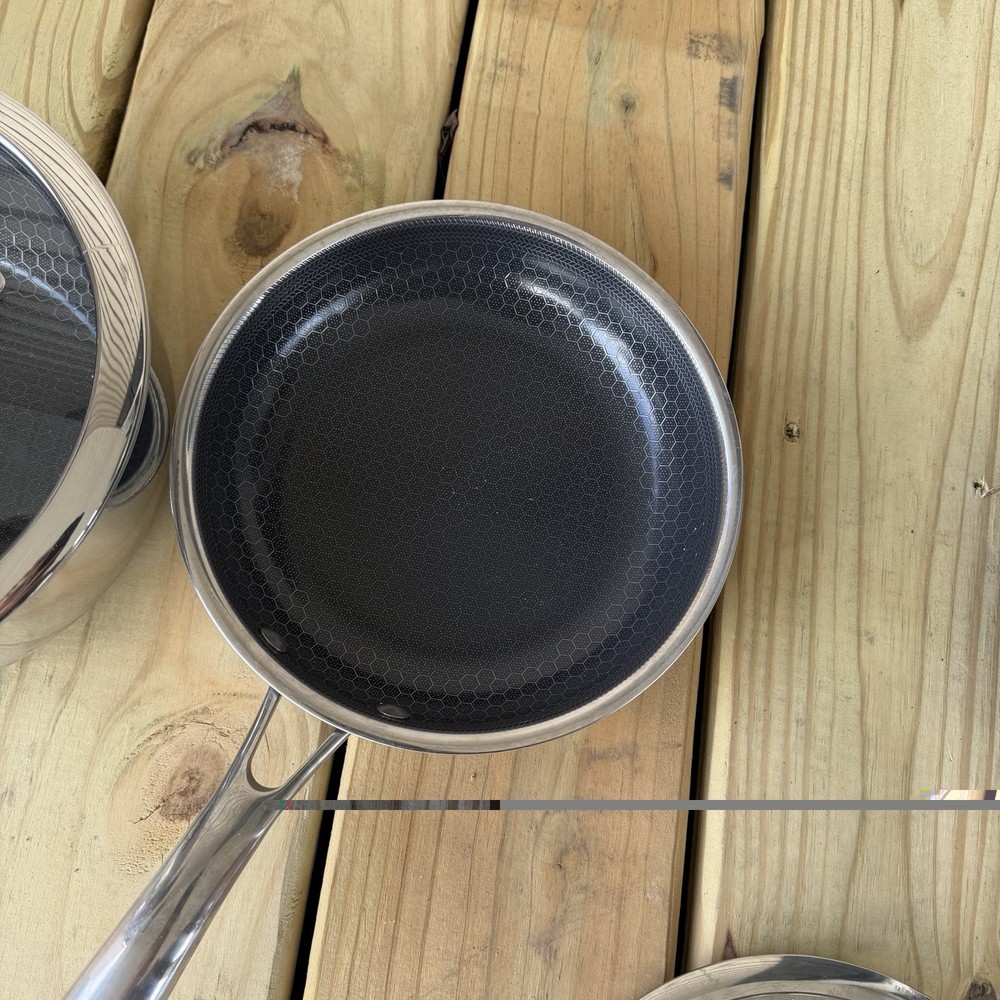 Hexclad Hybrid Cookware 8 Piece Set Preowned Great Condition