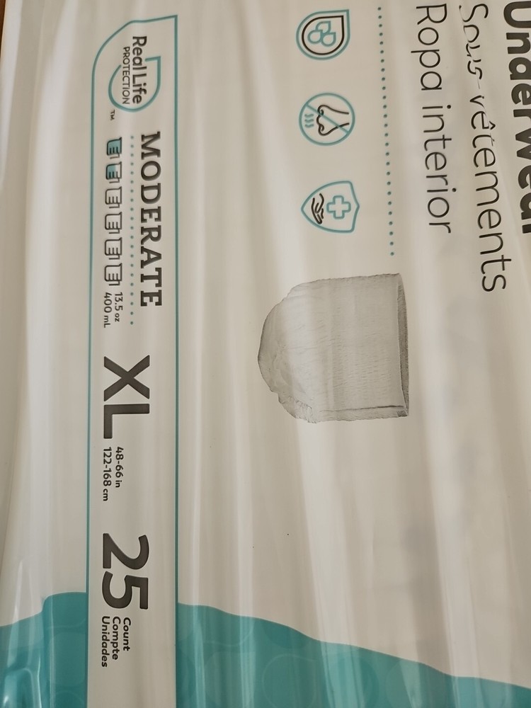 Tranquility Disposable Underwear X-Large Moderate 25 Ct