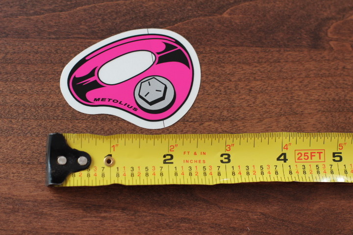 METOLIUS Bolt Hanger STICKER Decal Pink