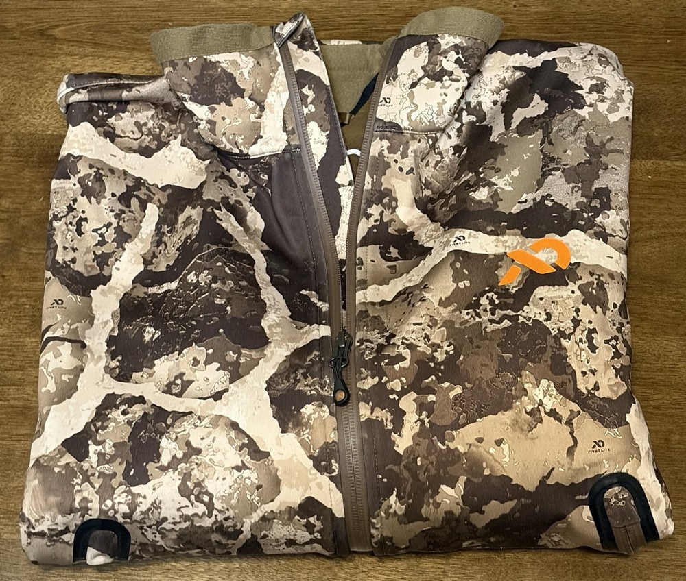 First Lite North Branch Jacket Cipher Camo Mens Medium Outer Layer Hunting