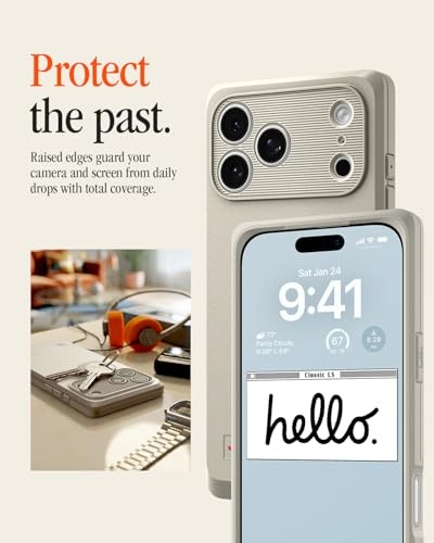 for Case, Classic LS MagFit [Camera Control Button] iPhone 17 Pro Stone