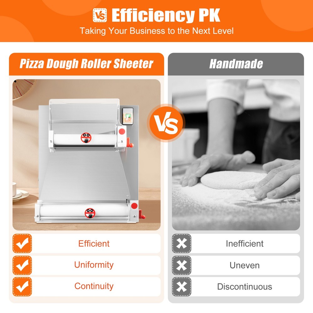 Electric Dough Roller Sheeter Pastry Pizza Maker Press Making Machine 110V